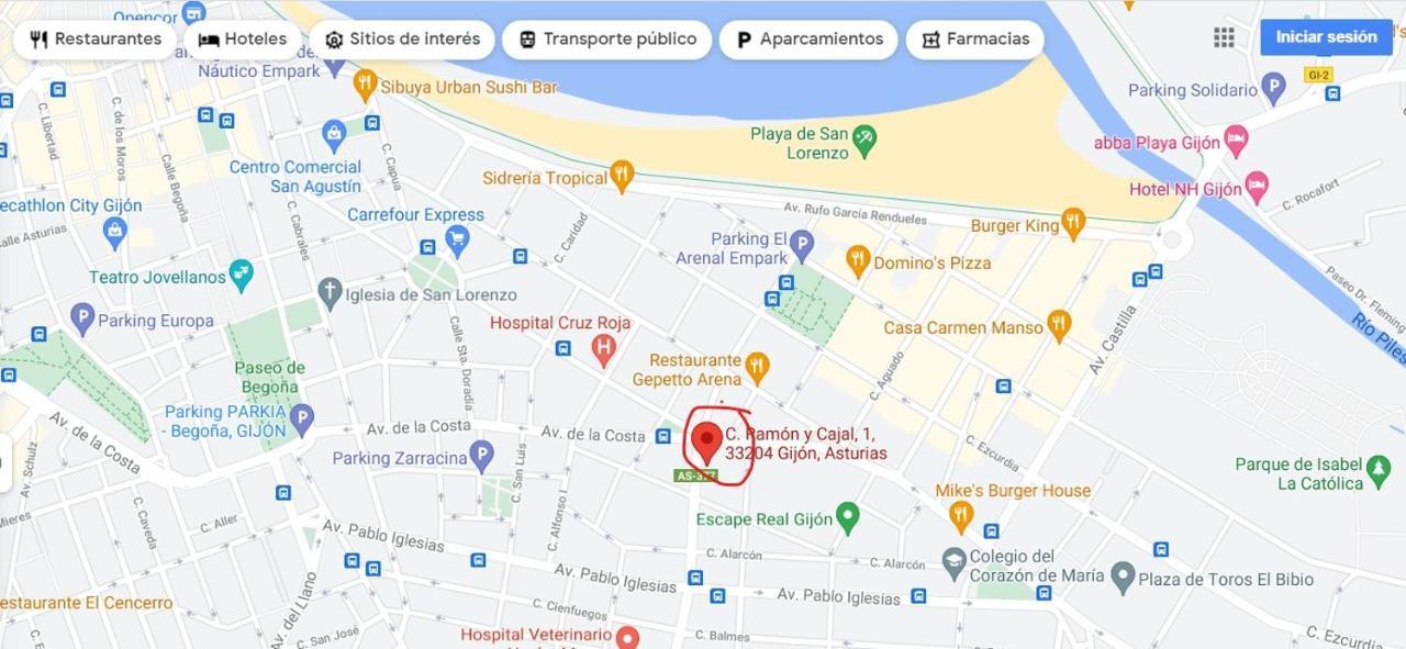 גיחון Apto Ramon Y Cajal,1- Centrico Y Cerca De Playa San Lorenzo-3Hab Garaje Opc מראה חיצוני תמונה